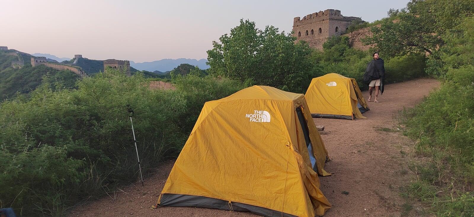 Camping by the Great Wall